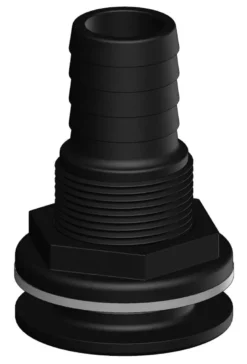 Trudesign Bordgenomföring Svart, 3/4", 19mm