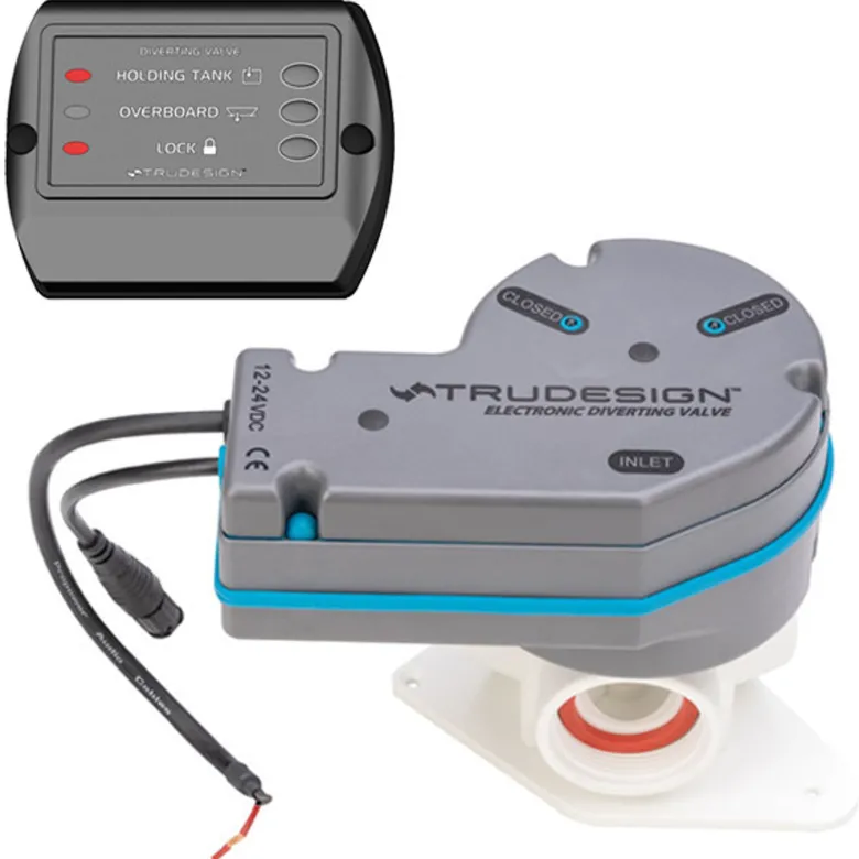 Trudesign Elektrisk Y-ventil med panel, 12- 24V