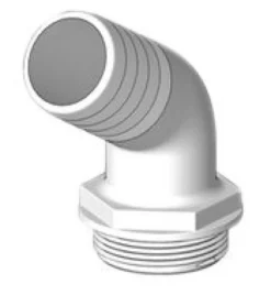Trudesign Koppling till Aquavalve Vit, 120°, 38mm