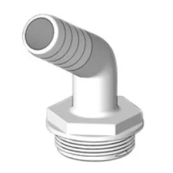 Trudesign Koppling till Aquavalve Vit, 120°, 25mm
