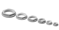 Trudesign Mutter Skrovgenomföring Svart, 1 1/4"