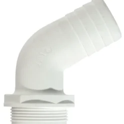 Trudesign Slangkoppling 120°, 1 1/2" x 38 mm, Vit