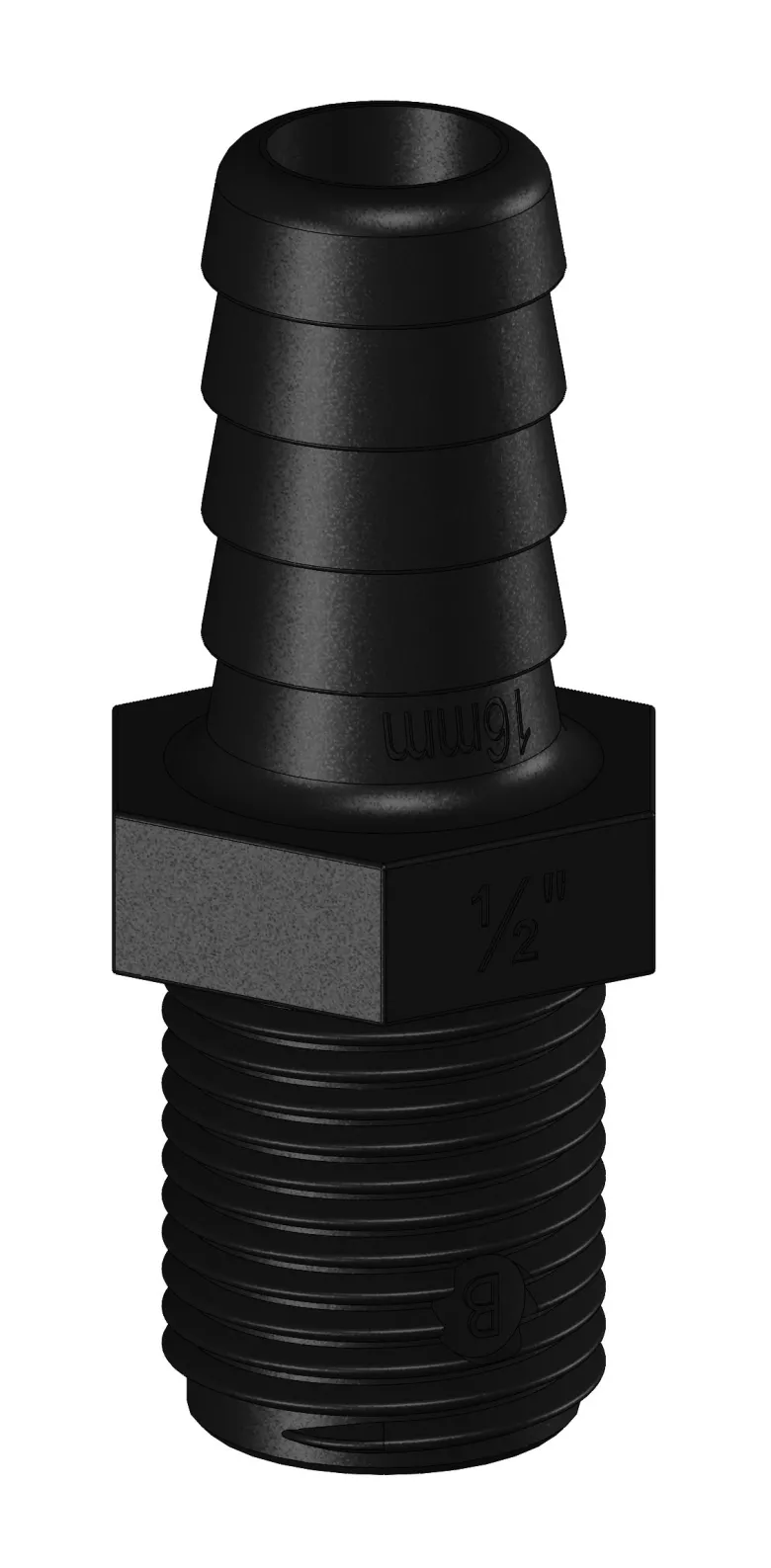 Trudesign Slangsockel, 1/2", 16mm utv.