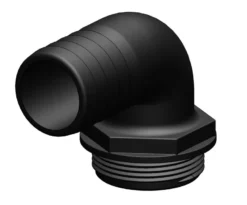 Trudesign Slangsockel till Y-ventil Svärt, 90°, 38mm