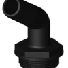Trudesign Slangsockel till Y-ventil Svärt, 120°, 25mm
