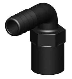 Trudesign Vinkel till skrovg. Slangkoppling, 1/2", 16mm inv.