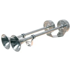 Trumpet Signalhorn Dubbelt 12v 115+5db RF Stål