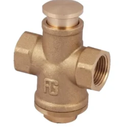 Tryckknappskran i mässing 3/8"