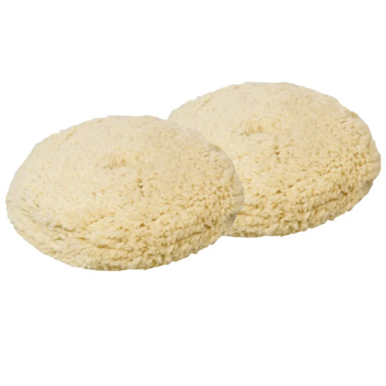 1852 Ull polerrondell med kardborr - 2-pack