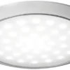 Ultraplat LED-lampa med vit ringmutter 12/24 V 3 W
