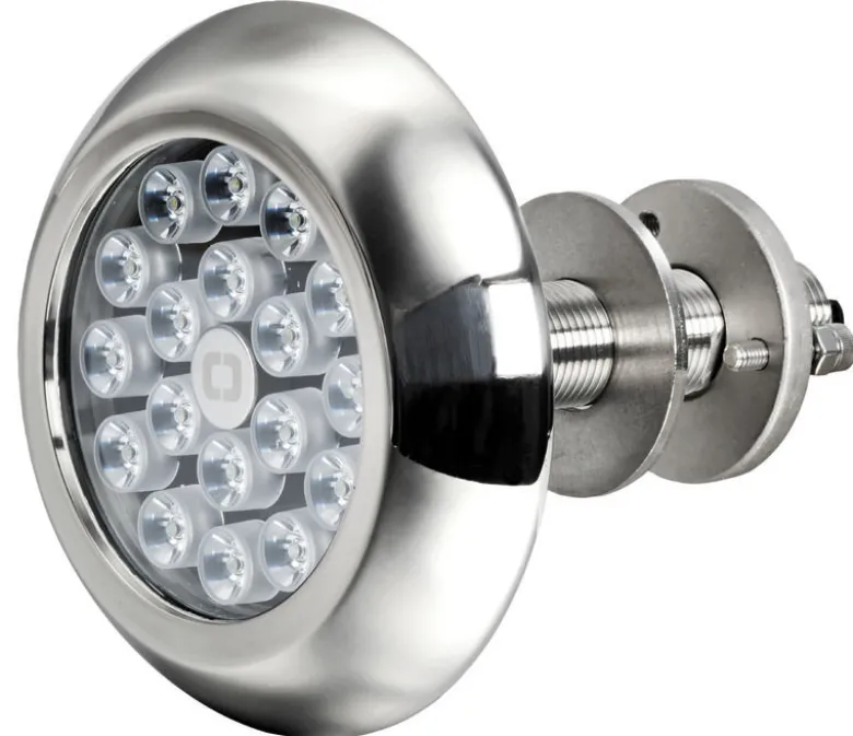 Undervattenslampa med pinnbultar, 18 vita LED