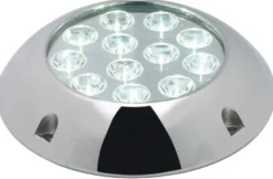 Undervattenslampa med 12x3W blå LED och skruvar