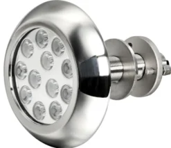 Undervattenslampa med 12x3W vita LED och pinnbult