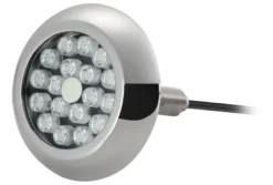 Undervattenslampa 18 vita LED med skruvar