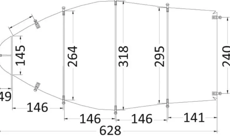 Universalpresenning 518/579 x 230 cm grå 300D