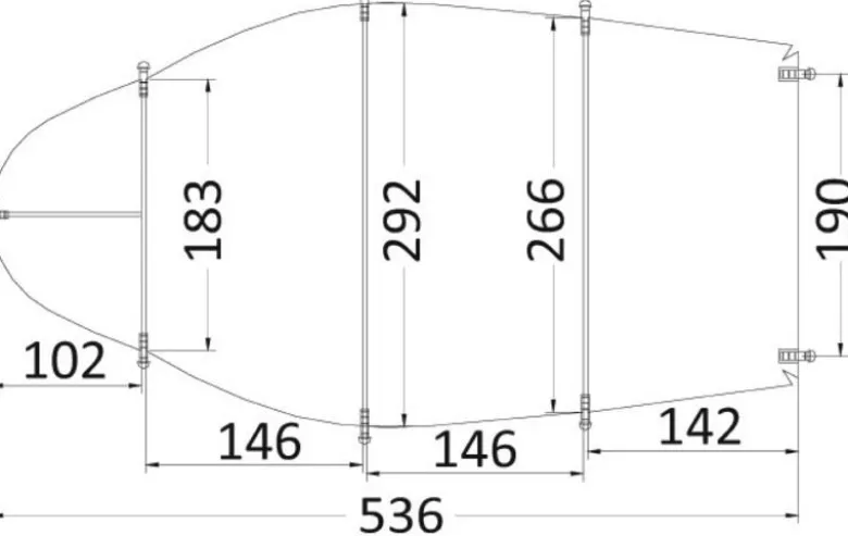 Universell presenning 427/488 x 210 cm grå 300D