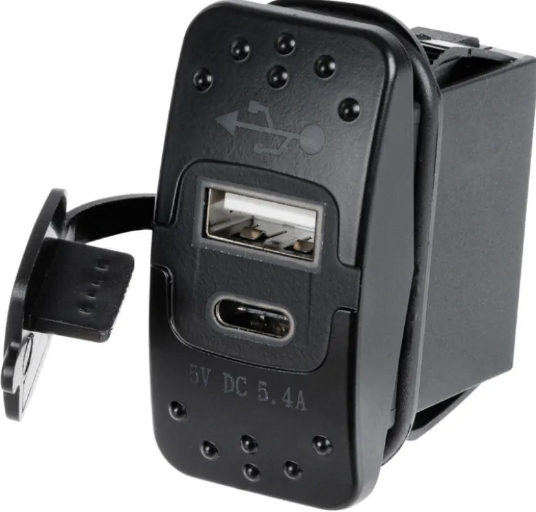 USB-A + USB-C-kontakt