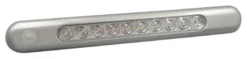 Utanpåliggande LED-lampa, förkromad 310x40x11.5 mm