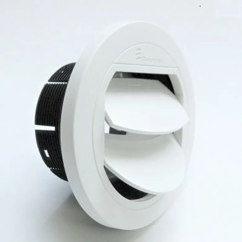 Utblås 60mm stängbart Vit
