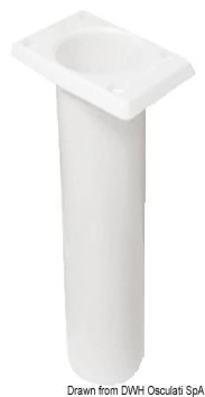 UV-stabiliserad fyrkantig spöhållare i polyeten vit 230mm