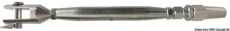 Vantskruv med bikonisk terminal 5 mm