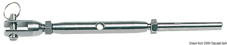Vantskruv med pressterminal AISI 316 8 mm