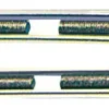 Vantskruv med två fasta gafflar AISI 316 6 mm