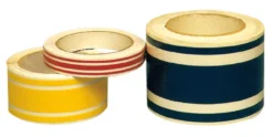 Vattenlinjetejp 3-randig röd 50 mm