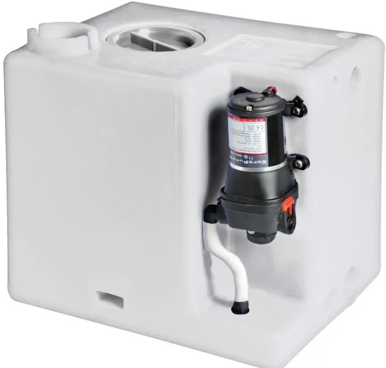 Vattentank + färskvattenpump, sats 77 l 12 V
