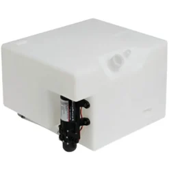 Vattentank 32l vita med 12v tryckvattenpump 40x26x34cm