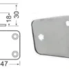 Överlappsgångjärn 97.8x37 mm