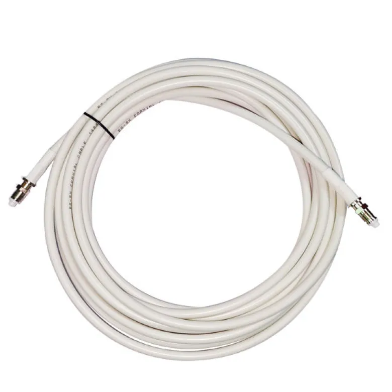1852 VHF-kabel RG-8X lågförlust med FME-kontakt, vit