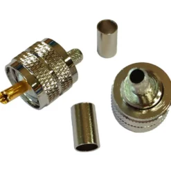 1852 VHF-kontakt PL259 för RG8X-kabel, crimp, 2-pack