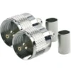 1852 VHF kontakt PL259 til 6mm kabel RG58, crimpning, 2-pack