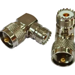 1852 VHF vinkelplugg hane/hona för PL259. 2-pack