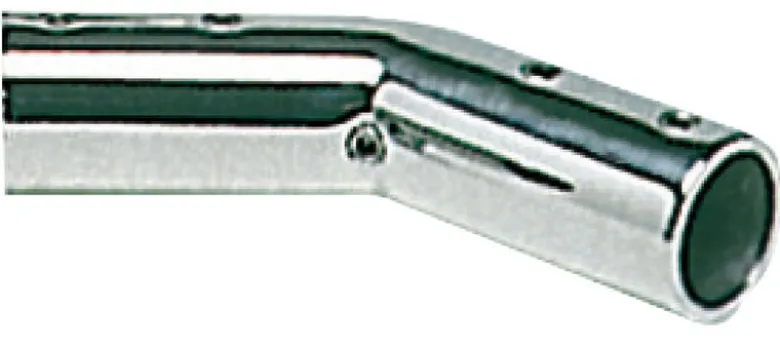Vinkelkoppling AISI316 140° 22 mm