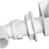 Vit plast skrovgenomföring 90° 1" x 25 mm
