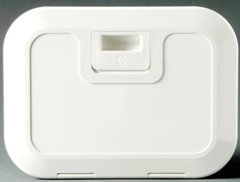 Vitt stuvfack med lock 280 x 180 mm C-front