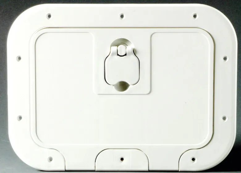 Vitt stuvfack med lock 280 x 180 mm D-front