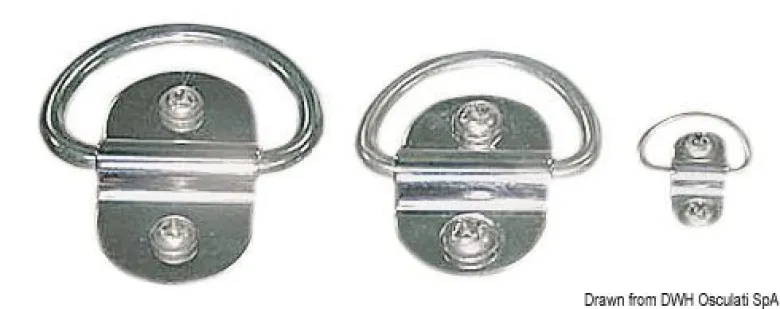Vridbar halvring polerad AISI304 51x32 mm