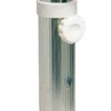 Vridbar stolpedestal, nylon, teleskopisk, blankpolerad, 45-62 cm