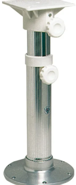 Vridbar stolpedestal, nylon, teleskopisk, blankpolerad, 45-62 cm