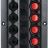 Wave elektrisk kontrollpanel, 6 strömbrytare