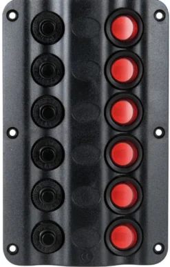 Wave elektrisk kontrollpanel, 6 strömbrytare
