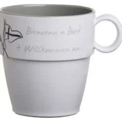 Welcome On Board Mugg Melamin Ø8,3cm 320 ml 6 st