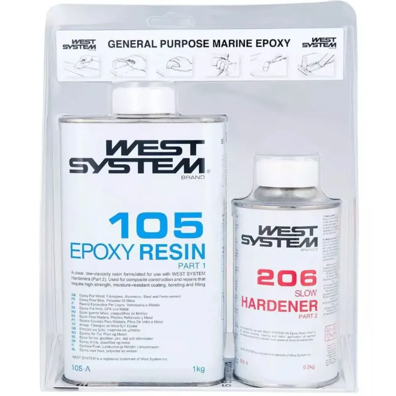 West System Epoxy Långsam Härdare A-pack 1,2 kg
